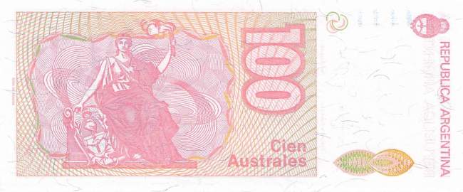 Argentinien p327c D 100 Australes 1985